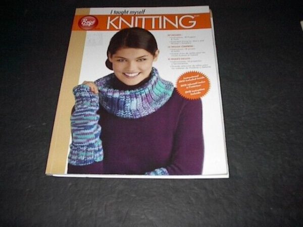 "I Taught Myself Knitting" Book  18 Projects   NO DV/TOOLS INCLUDED  2014  Used
